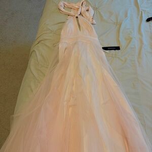 BCBG size 4 almond pink formal dress